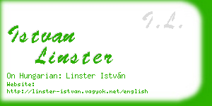 istvan linster business card